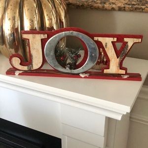 JOY tabletop sign